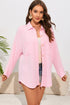 Roll Tab Sleeve Ribbed Cording Shacket